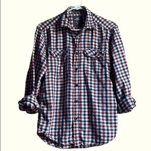 Men’s H&M L.O.G.G. Gingham Shirt Sz M